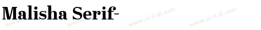 Malisha Serif字体转换